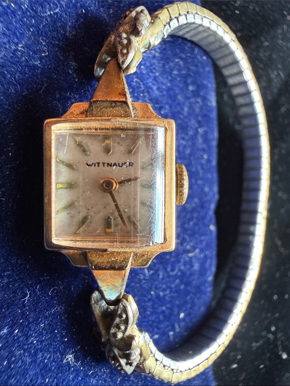 Wittnauer Women's Gold-Tone Vintage Bracelet Watch